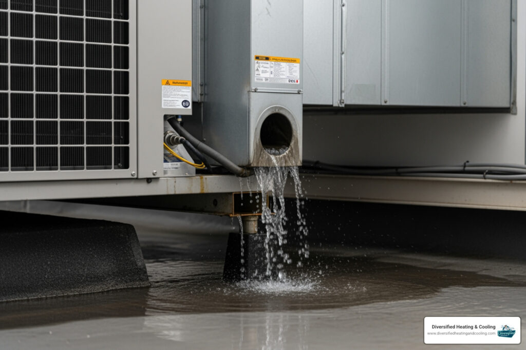 commercial hvac leaking water in big bear lake ca