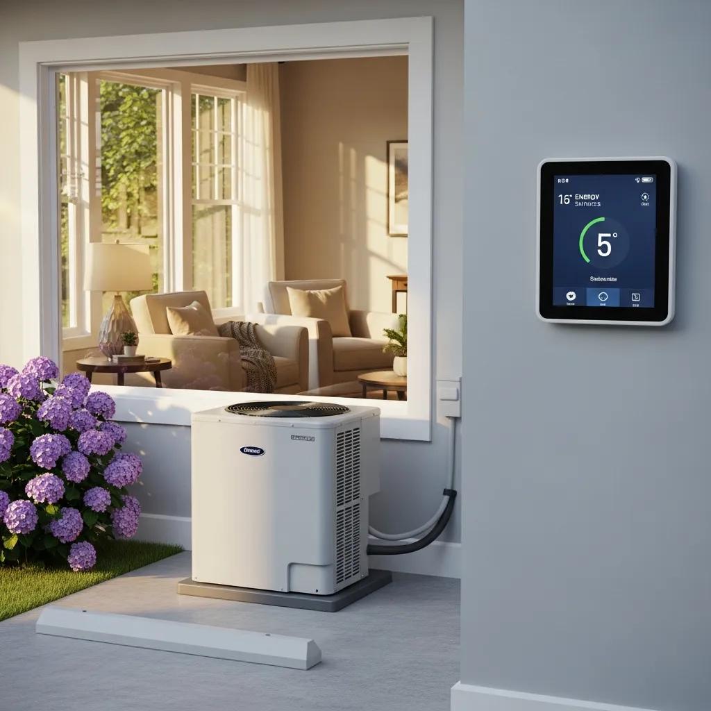 Modern energy-efficient HVAC system in a Farmington Hills home highlighting comfort and savings